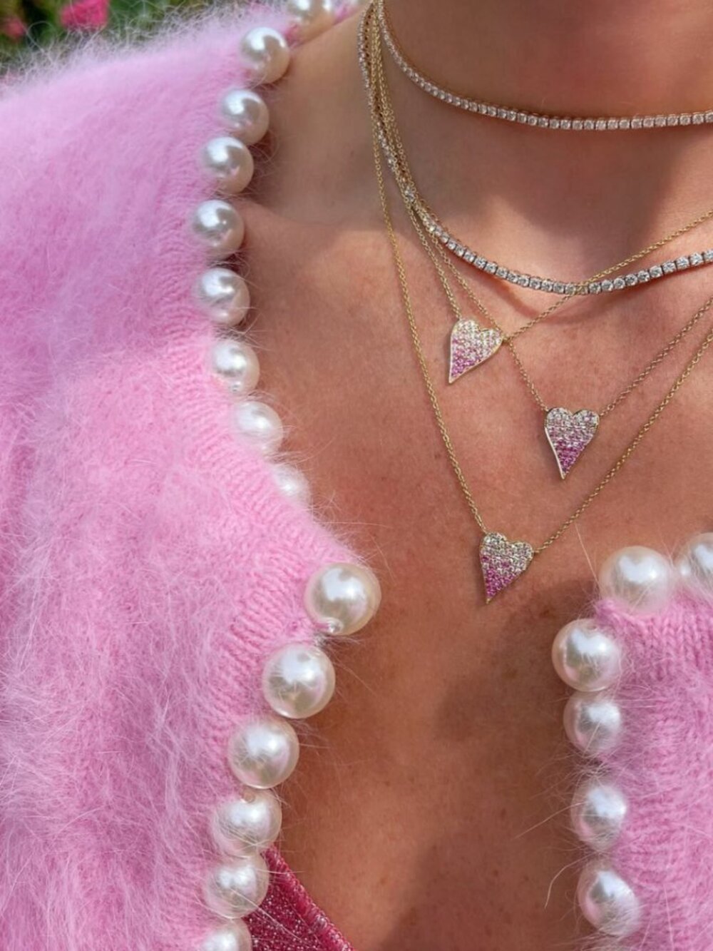 ISO ShopBop x Stephanie Gottlieb Pink Pearl Sweater